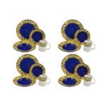 Kitchen Essential Dinnerware Set - 16 piece -Blue & Yellow | Country French