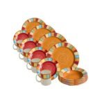 Kitchen Essential Dinnerware Set - 16 piece -Colorful Striped | Serape