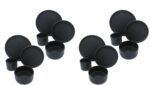 Kitchen Essential American Modern Dinnerware Set - 16 piece - Matte Black