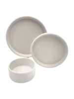 Kitchen Essential American Modern Dinnerware Set - 3 piece - Matte White