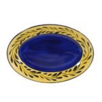 Kitchen Essential Oval Serving Platter - Blue & Yellow | Country French