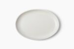Kitchen Essential Studio Coupe Oval Serving Platter | Matte White