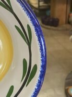 Kitchen Essential Oval Serving Platter Platter - White & Yellow & Blue & Green | Bella Flora - Image 2