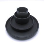 Kitchen Essential American Modern Dinnerware Set - 16 piece - Matte Black - Image 2