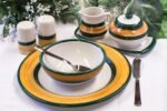 Kitchen Essential Dinnerware Set - 3 piece -Brown & Green | Terra Patina - Image 2