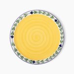 Kitchen Essential Round Serving Platter - White & Yellow & Blue & Green | Bella Flora