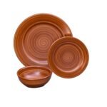 Kitchen Essential Dinnerware Set - 3 piece -Brown | Brownstone