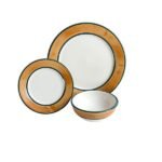 Kitchen Essential Dinnerware Set - 3 piece -Brown & Green | Terra Patina