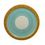 Kitchen Essential Round Serving Platter - Turquoise & Burnt Orange | Sedona