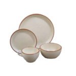 Kitchen Essential Dinnerware Set - 16 piece -Beige & Brown | Della Terra - Image 2